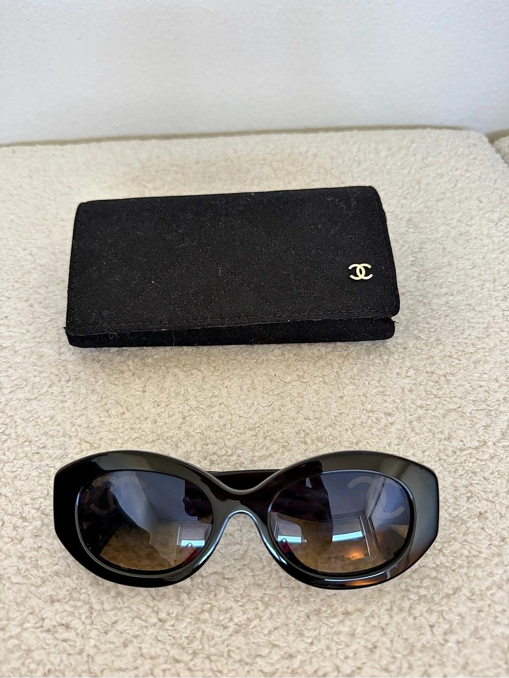 Chanel 5528-A Black Polarized Sunglasses